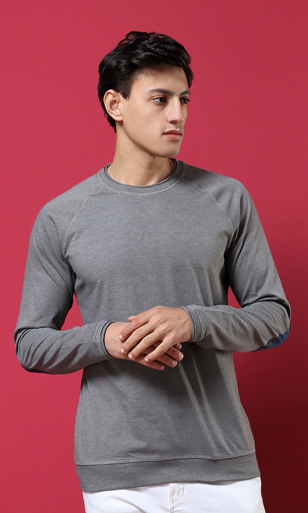 raglan sleeves-elbow patch-long sleeves t-shirts