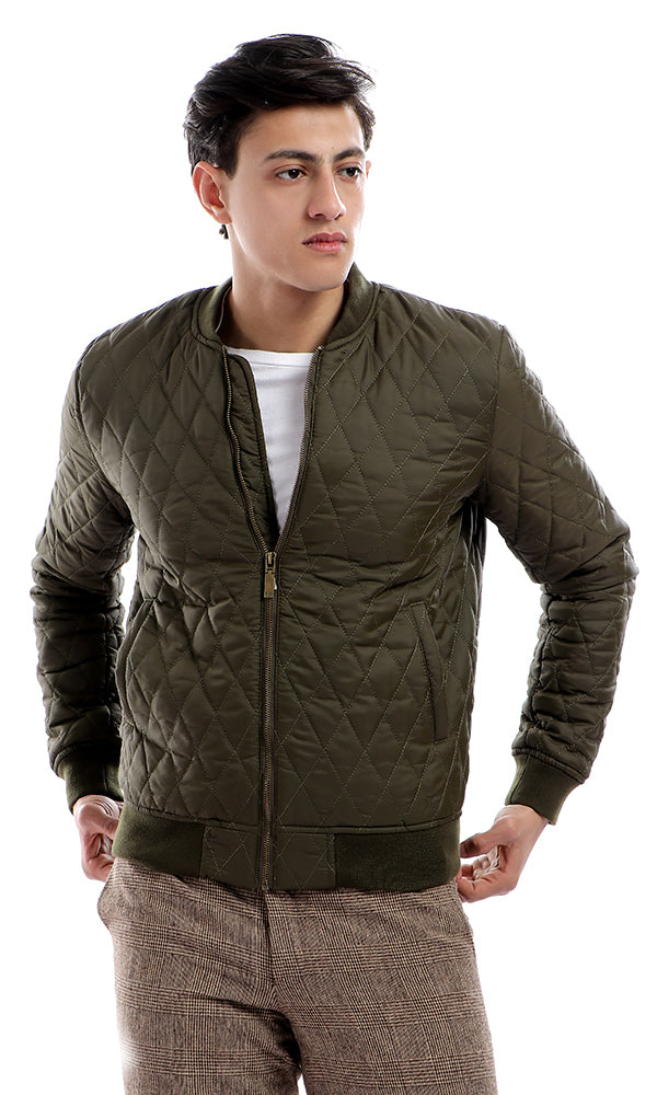 waterproof quilted jacket-zipper closure